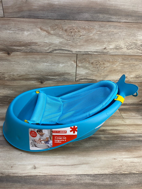 Skip Hop Moby Smart Sling 3-Stage Baby Bath Tub Blue - Me n Mommy To Be
