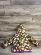 NEW Epic Threads Wonky Floral-Print Reversible Puffer Jacket Green 2T
