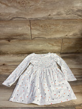 Cat & Jack Long Sleeve Pocket Dress White sz 4/5T