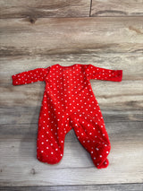 Carter's Reindeer Polka Dot Blanket Sleeper Red sz Newborn