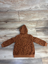 NEW Okie Dokie Leopard Print Full-Zip Hoodie sz 24m
