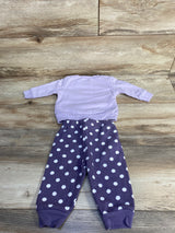 Mini Hop 2pc Bunny Pull Over Sweater & Joggers Lilac sz 6m