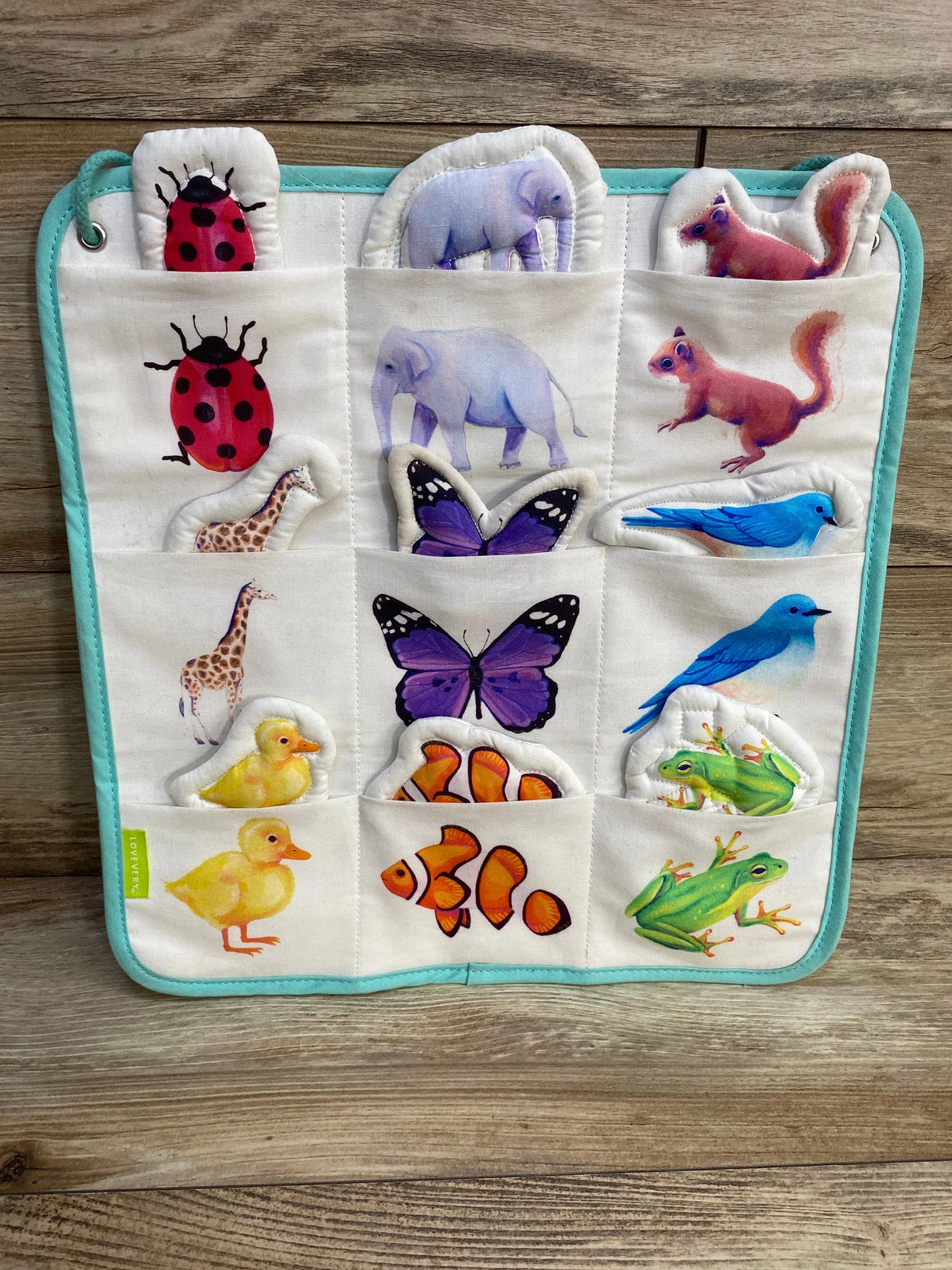 Lovevery Quilted Critter Pockets