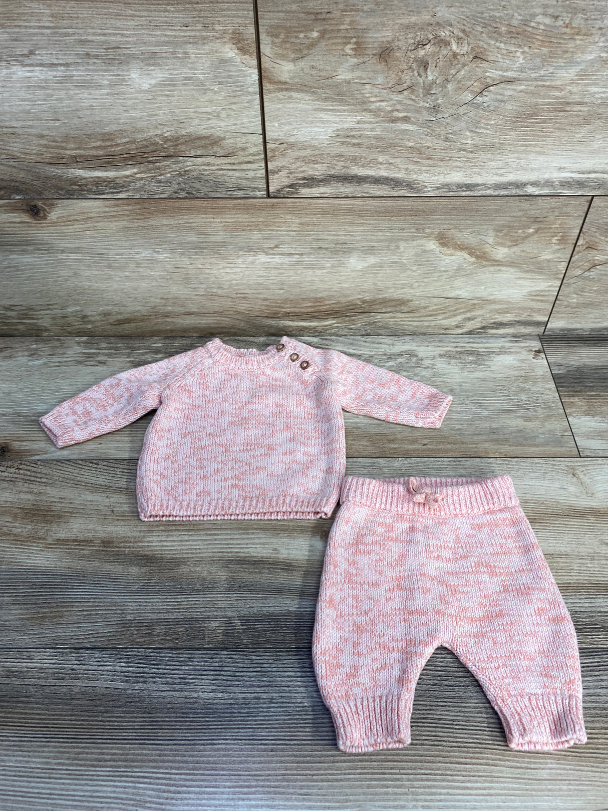 Just One You 2pc Knit Sweater & Pants Set Pink sz Newborn