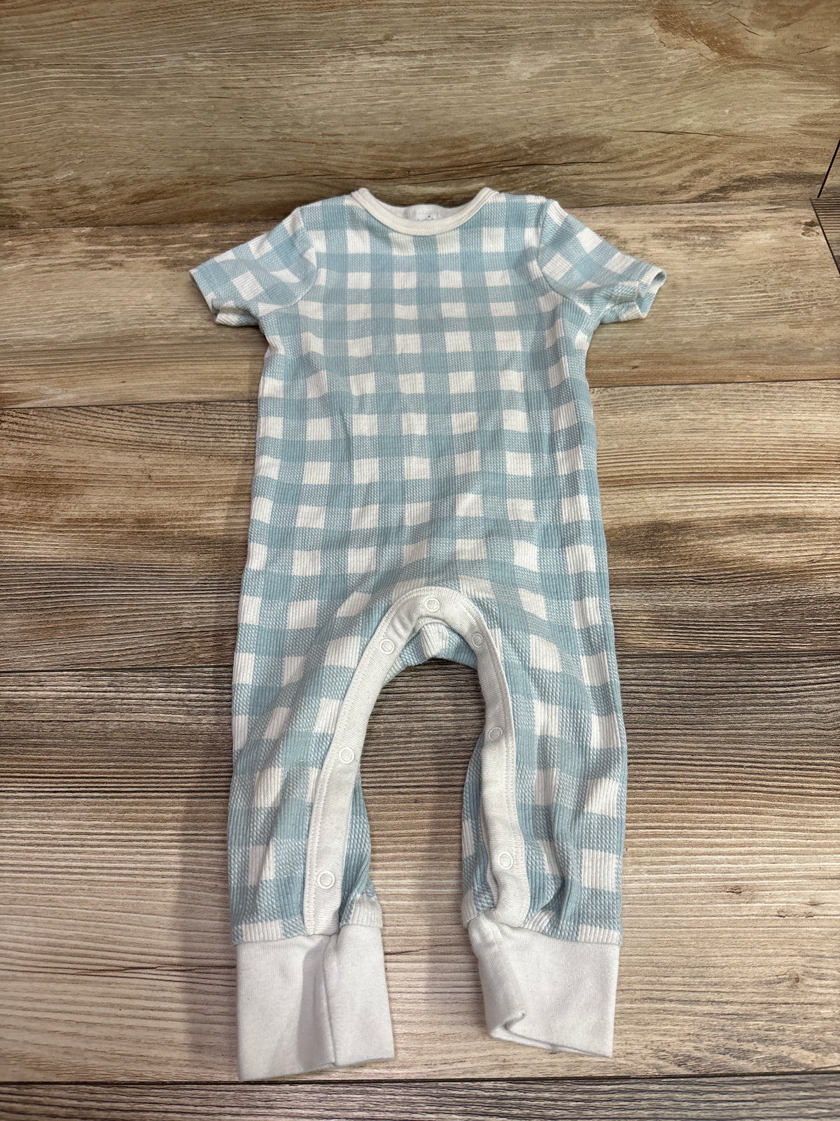 Cloud Island Knit Short Sleeve Jumpsuit Blue sz 6-9m