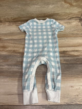 Cloud Island Knit Short Sleeve Jumpsuit Blue sz 6-9m