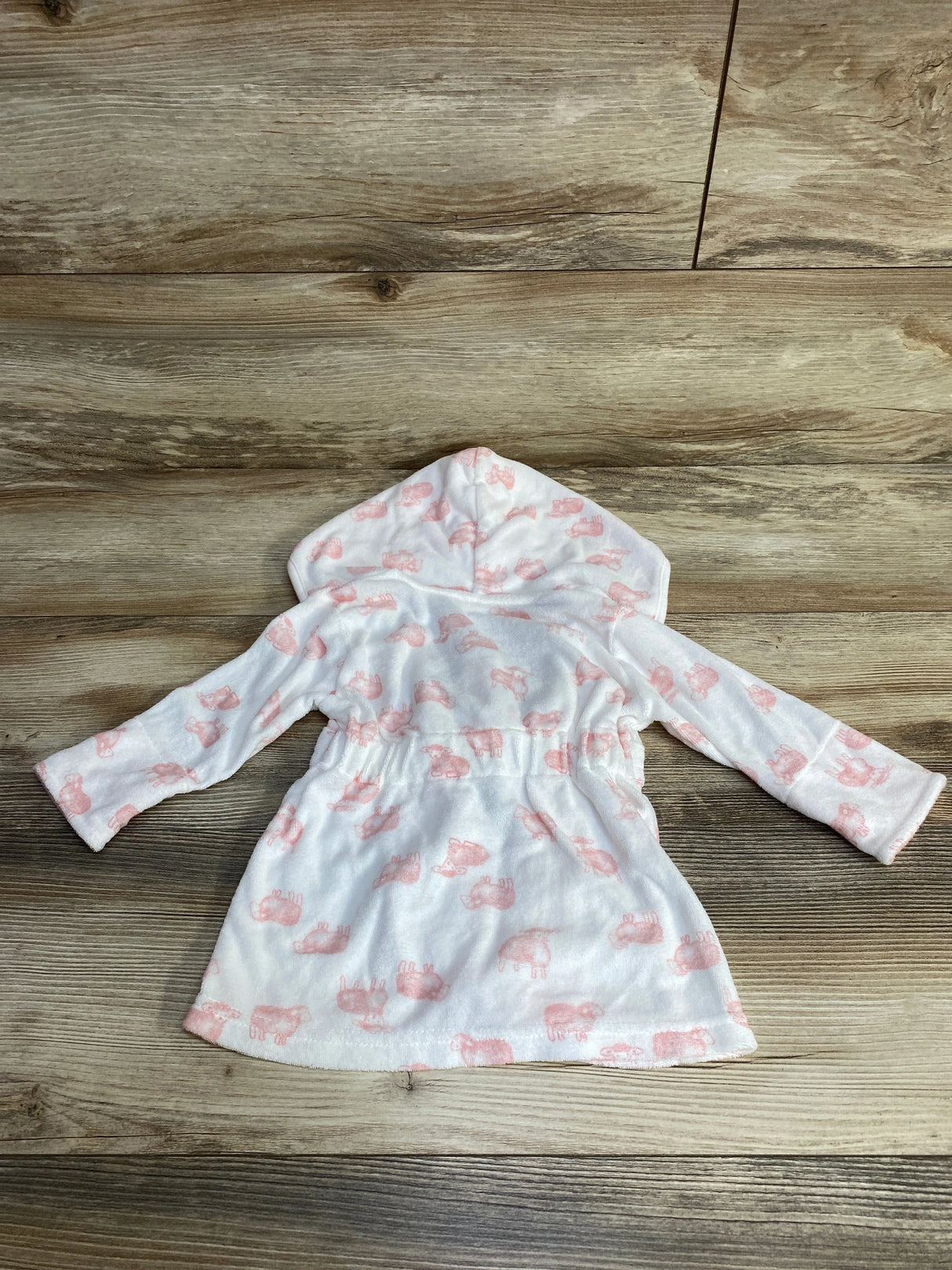 Just One You Sheep Print Terry Robe White sz 0-9m