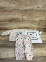 Peanuts Sweatshirt, Shirt, & Joggers 3pc Set Beige sz 12m