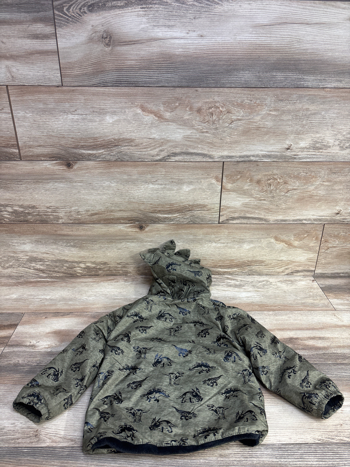 Mick Mack Full Zip Dinosaur Jacket Green sz 4T