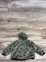 Mick Mack Full Zip Dinosaur Jacket Green sz 4T