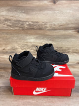 NEW Nike Court Borough Mid TD 'Triple Black' Sneakers sz 5c