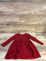Cat & Jack Buffalo Plaid Dress Red sz 4T