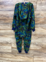 Children's Place Camo Hooded Fleece Coverall Green sz 4T