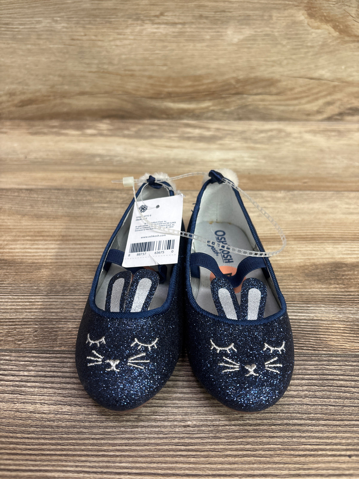 NEW Oshkosh Buffy Glitter Flats Navy sz 7c