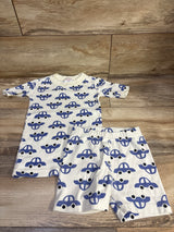 Hanna Andersson 2pc Short Johns Pajama Set Ivory sz 5T