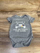 Player 3 Has Entered The Game Bodysuit Grey sz 6m