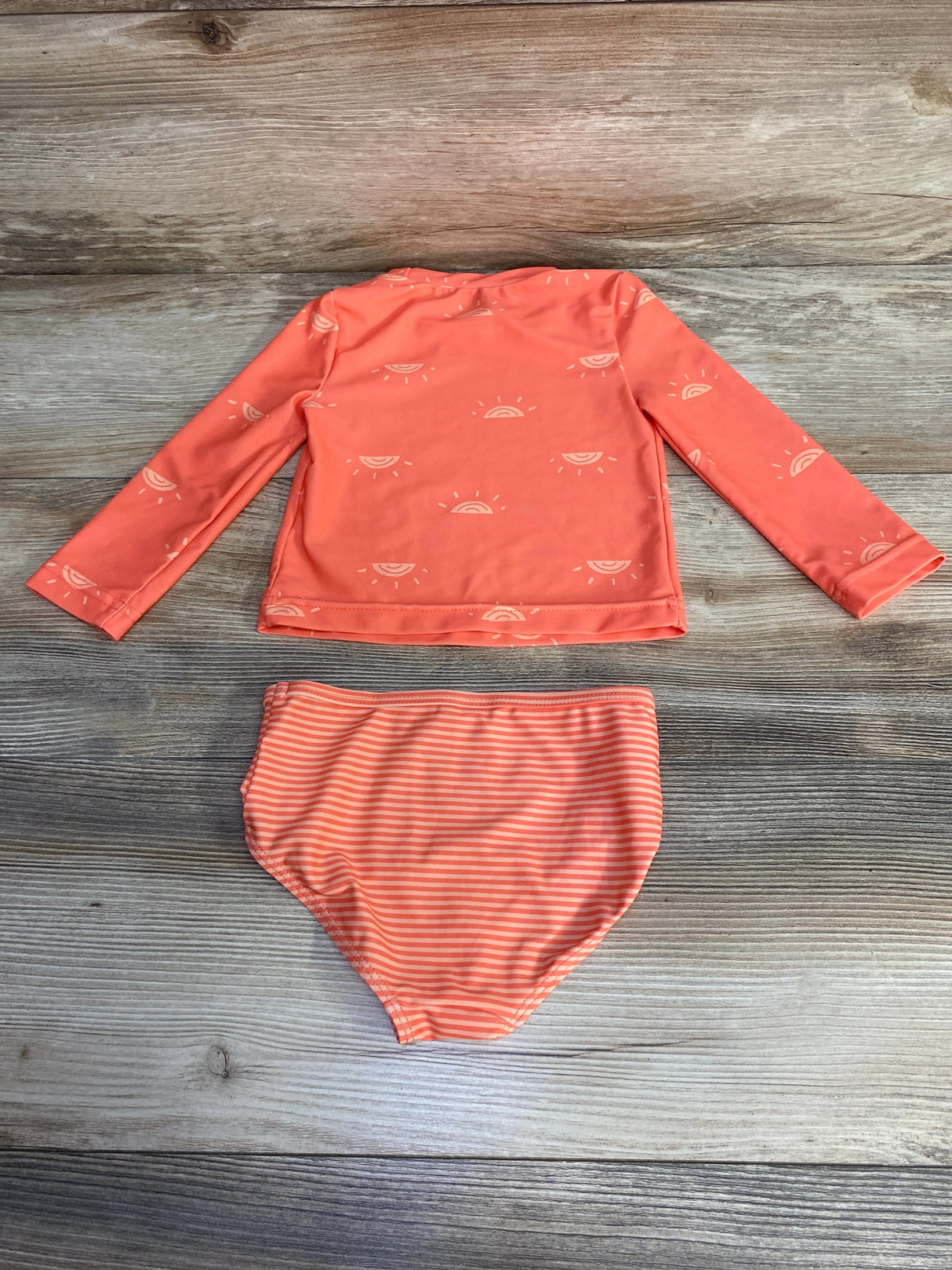 Just One You 2pc Rashguard & Bottoms Orange sz 18m