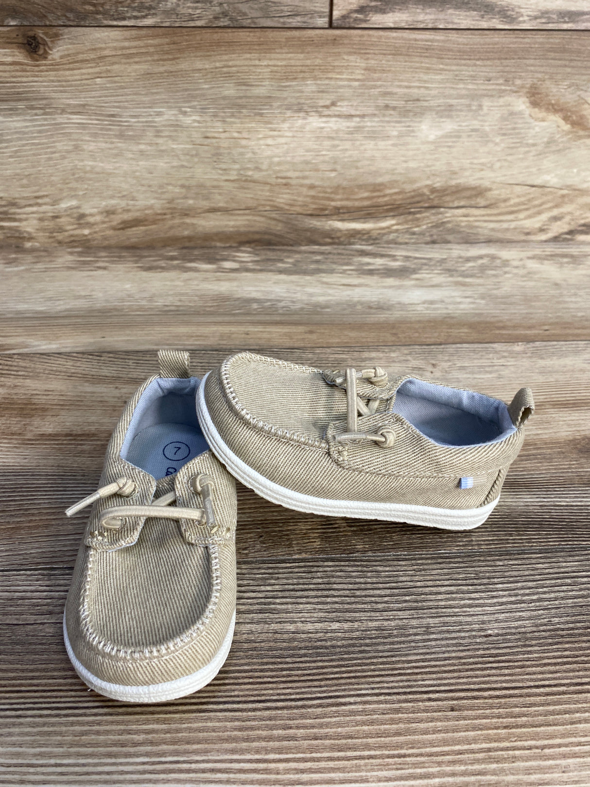 Cat & Jack Bobby Pull-On Sneakers Beige sz 7c