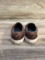 Old Navy Faux Leather Slip On Sneakers Brown sz 5c