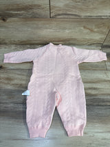 Lion Side Snap Quilted Coverall Pink sz 0-3m
