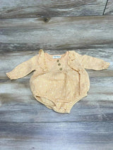 Rabbit + Bear Muslin Ruffle Bubble Romper Yellow sz 3-6m - Me n Mommy To Be