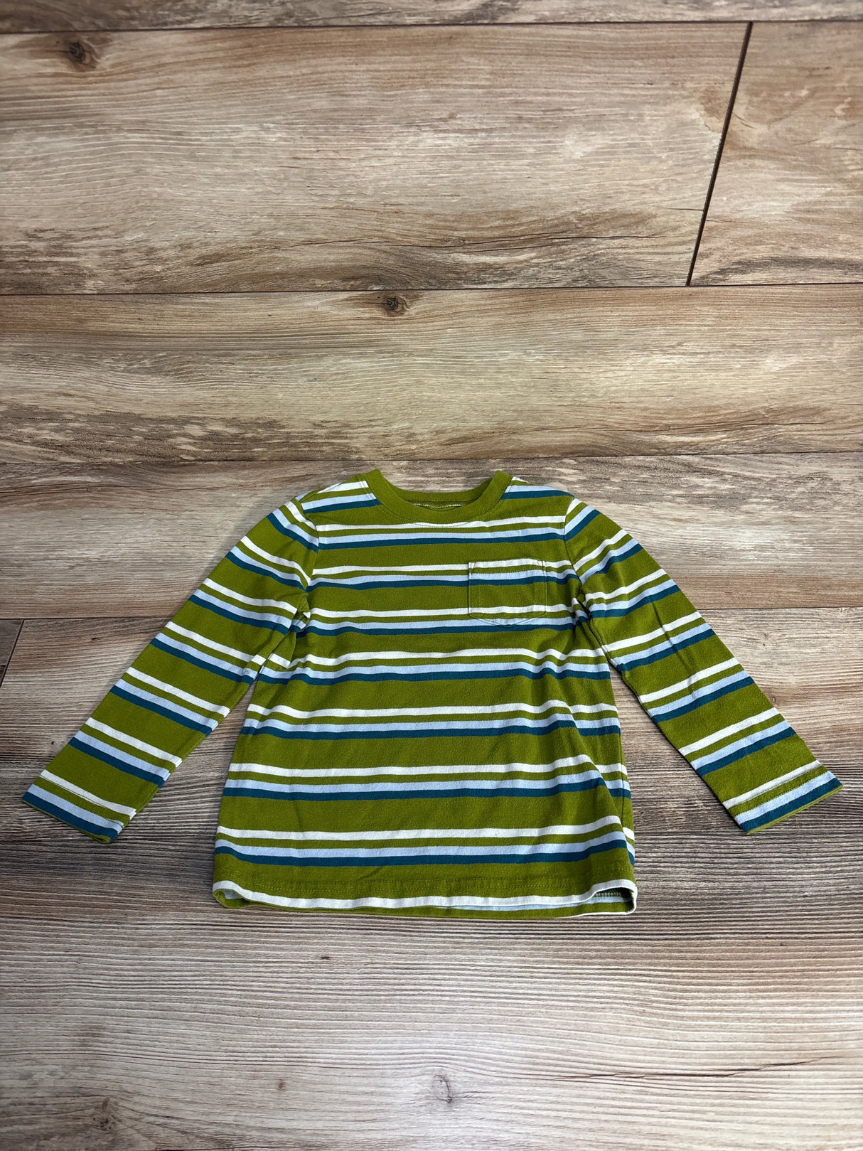 Okie Dokie Striped Shirt Green sz 3T - Me n Mommy To Be
