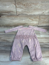 Burt's Bees Baby Floral Coverall Pink sz 3-6m