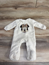 Disney Baby Plush Minnie Mouse Coverall Ivory sz 6-9m