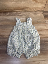 Carter's Floral Shortie Romper White sz 3m