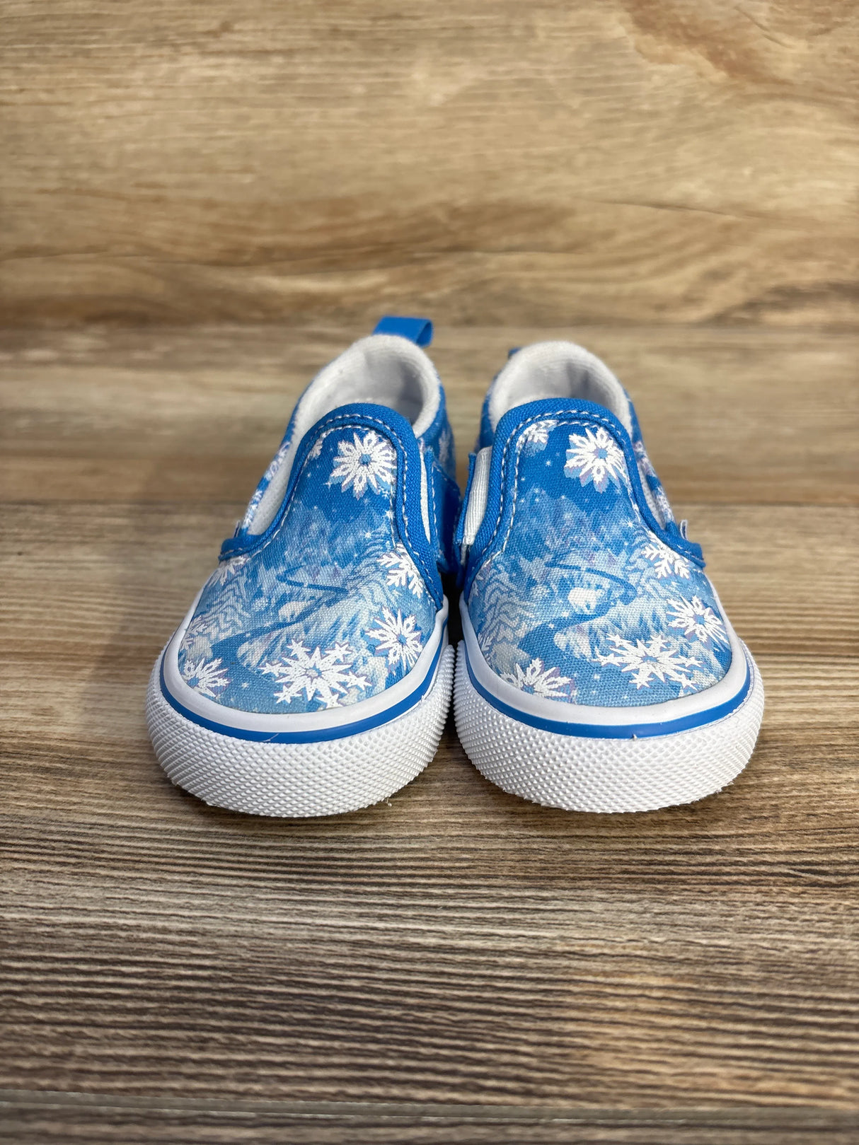 Vans Slip On V 'Winter Wonderland' Sneakers, Blue sz 4c