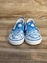 Vans Slip On V 'Winter Wonderland' Sneakers, Blue sz 4c