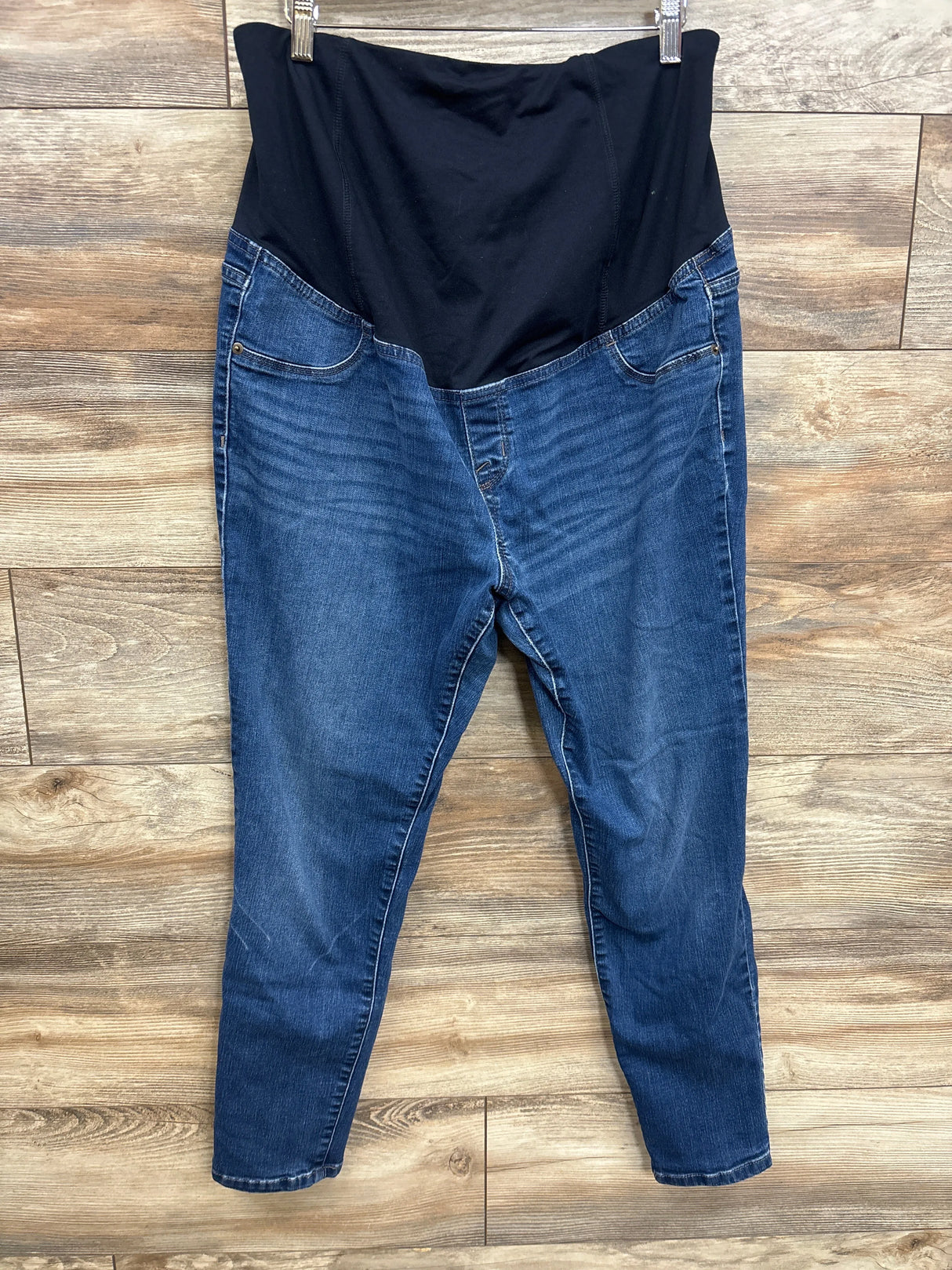 Isabel Maternity Cross Over Skinny Jeans Blue sz 14/Large