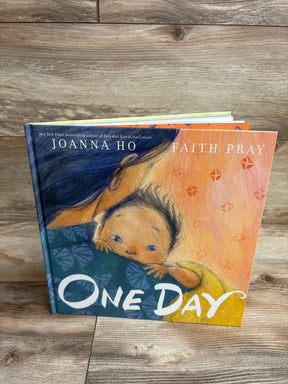 Children's book One Day by Joanna Ho and Faith Pray, illustrated baby and parent on cover