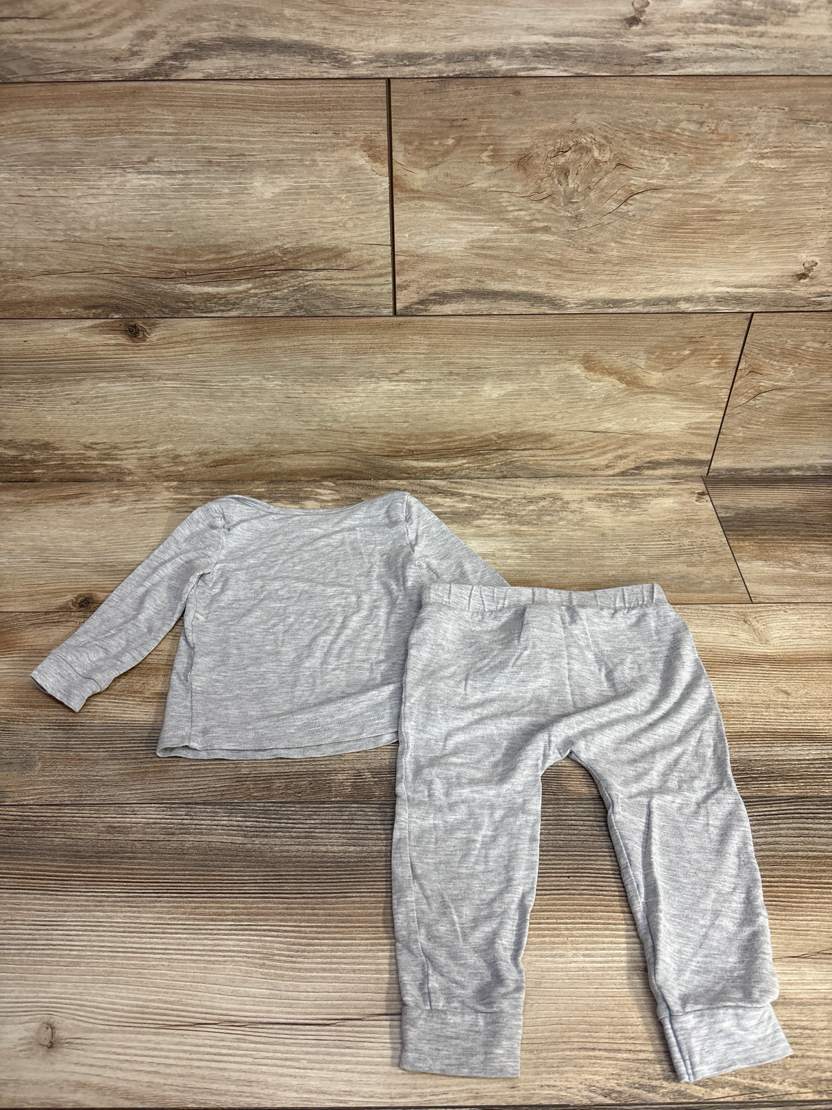 Just One You 2pc Shirt & Pants Pajama Set Grey sz 12m