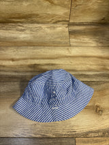 Striped Bucket Hat Blue One Size