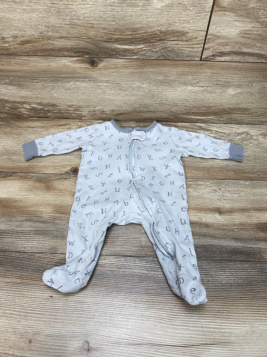 Hudson Baby Grey Letters Sleeper sz 0-3m - Me 'n Mommy To Be