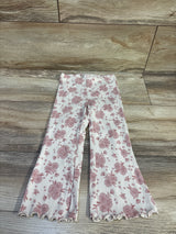 Cat & Jack Ribbed Flare Leggings Ivory sz 3T