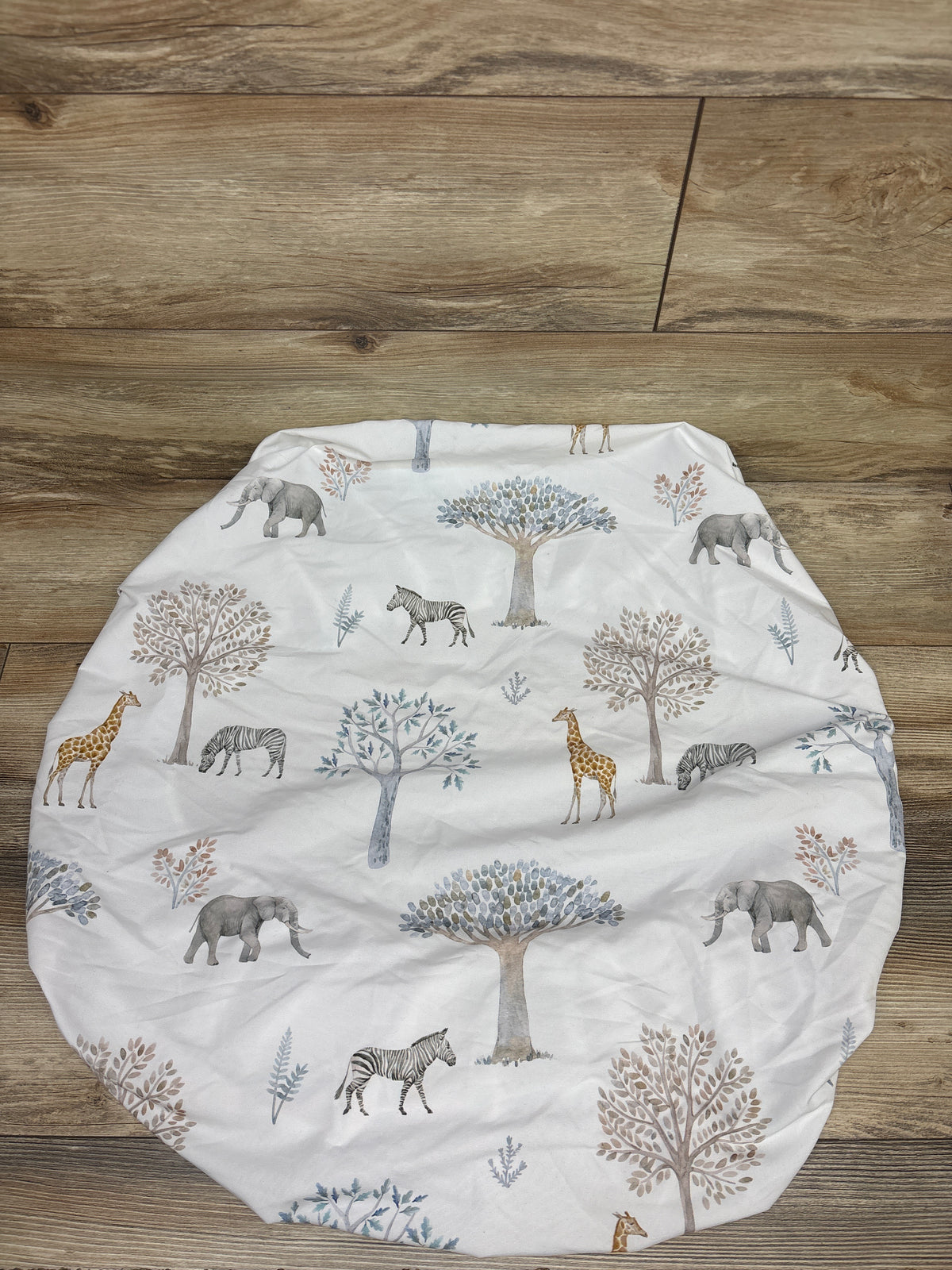 Gllquen Pack n Play/Mini Crib Fitted Sheet Animal Print White 38x26''