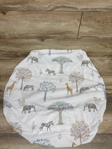 Gllquen Pack n Play/Mini Crib Fitted Sheet Animal Print White 38x26''