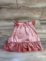 Old Navy Flutter Sleeve Velvet Dress Pink sz 18-24m