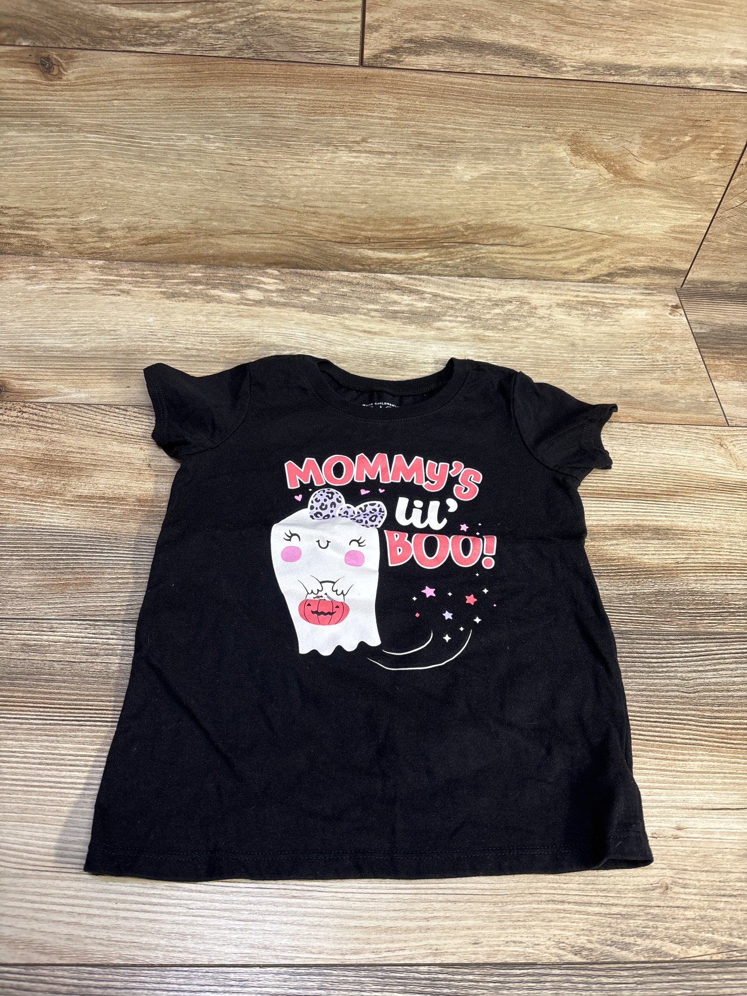 Children's Place Mommy's Little Boo! Shirt Black sz 5T