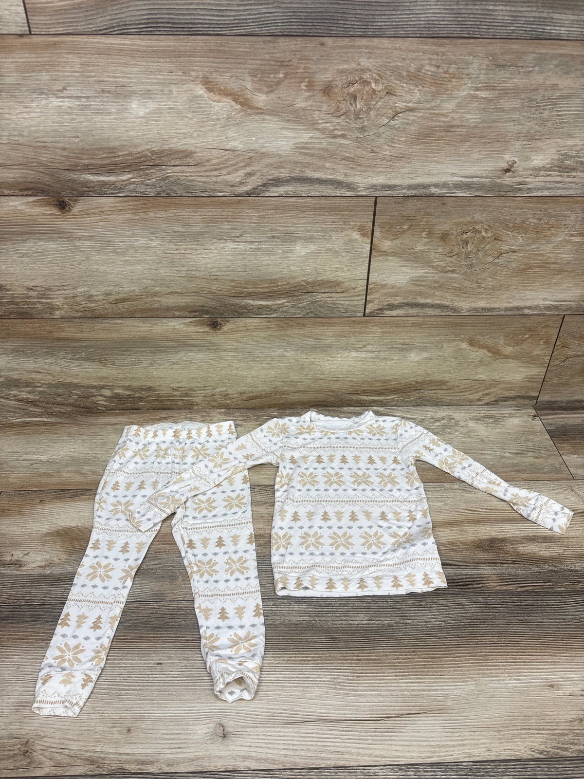 Just One You PurelySoft 2pc Holiday Pajama Set White sz 18m