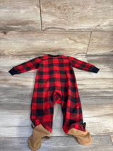 Carter's Plaid Blanket Sleeper Red sz 6m