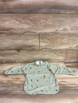 Lalo Long Sleeve Smock Bib in Sage Fruit sz 6-24m