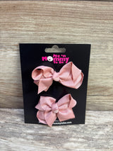 NEW Hair Bows 2pk Dusty Pink