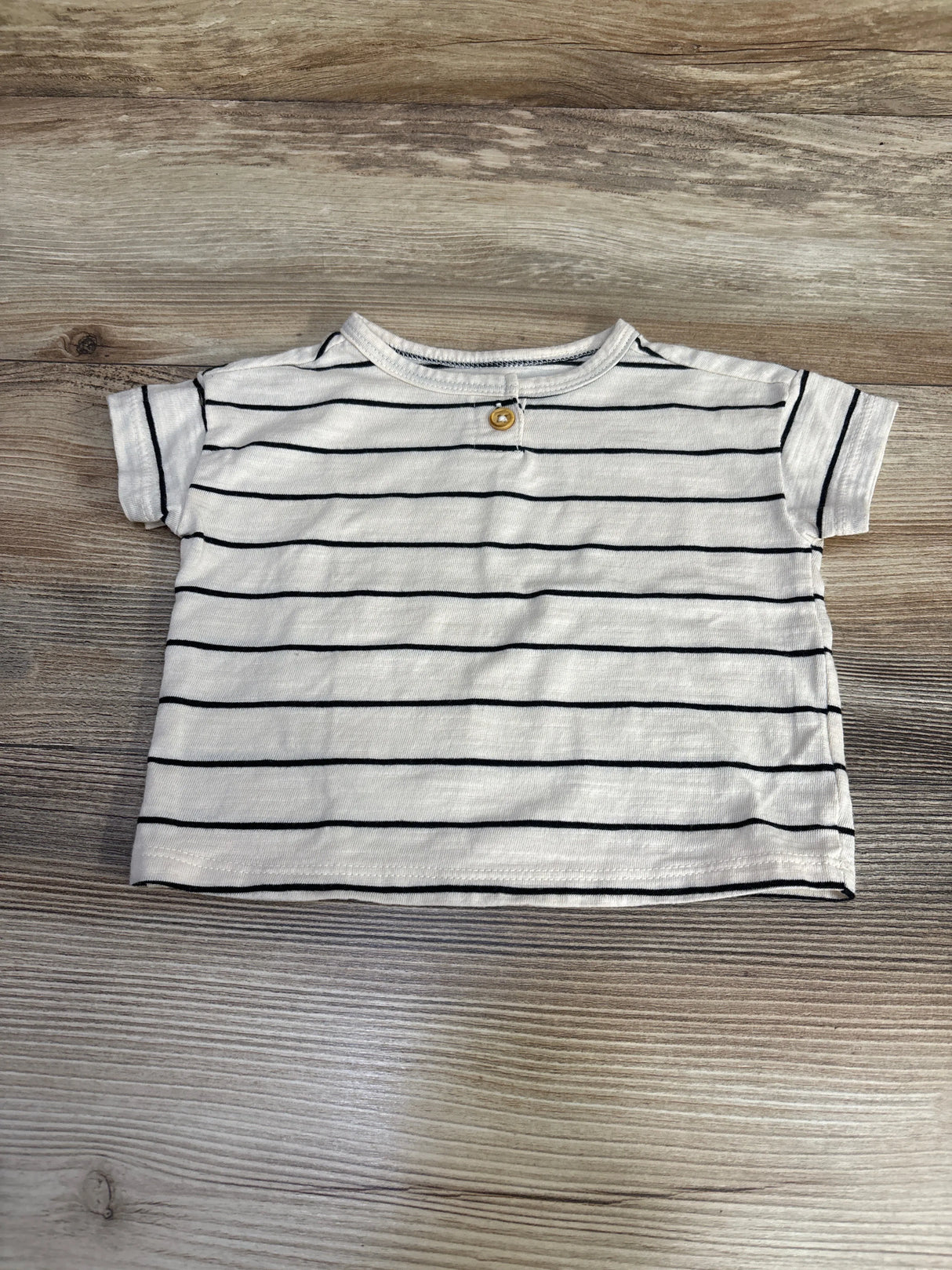 Cat & Jack Striped Shirt Ivory sz 3-6m