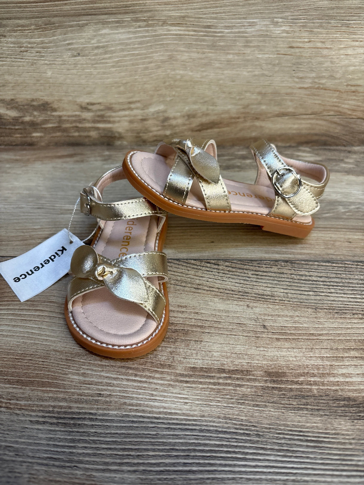 NEW Kiderence Summer Sandals Gold sz 6c