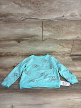Star Wars Baby Yoda Star Print Sweatshirt Turquoise sz 4T