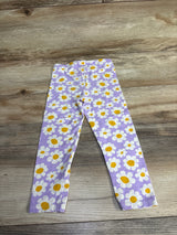 Cat & Jack Floral Leggings Lilac sz 3T
