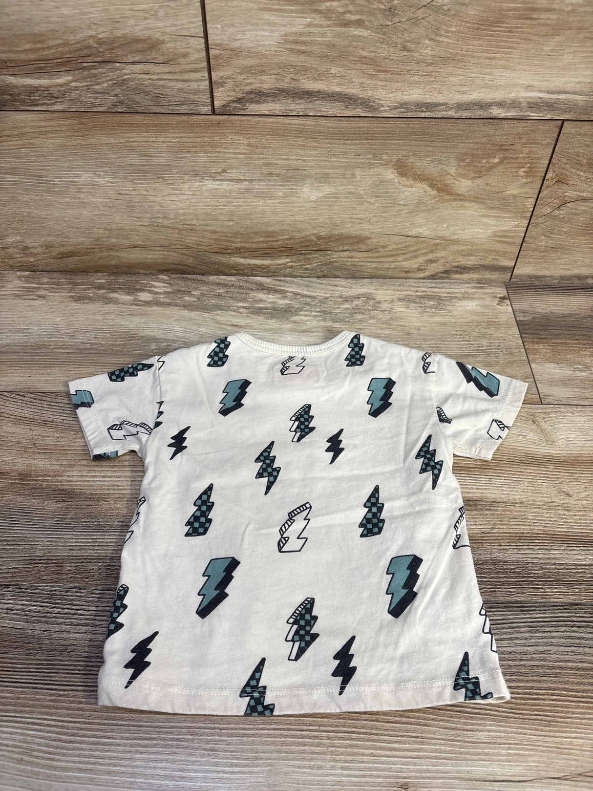 Cat & Jack Lightning Bolt Shirt Ivory sz 18m